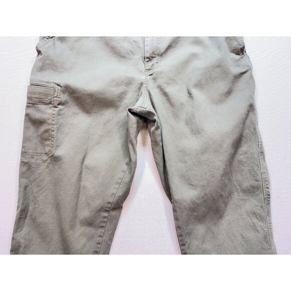 L.L. Bean Natural Fit Cargo Pants Mens 38x29 Khaki Green Casual Straight Stretch - Picture 6 of 13